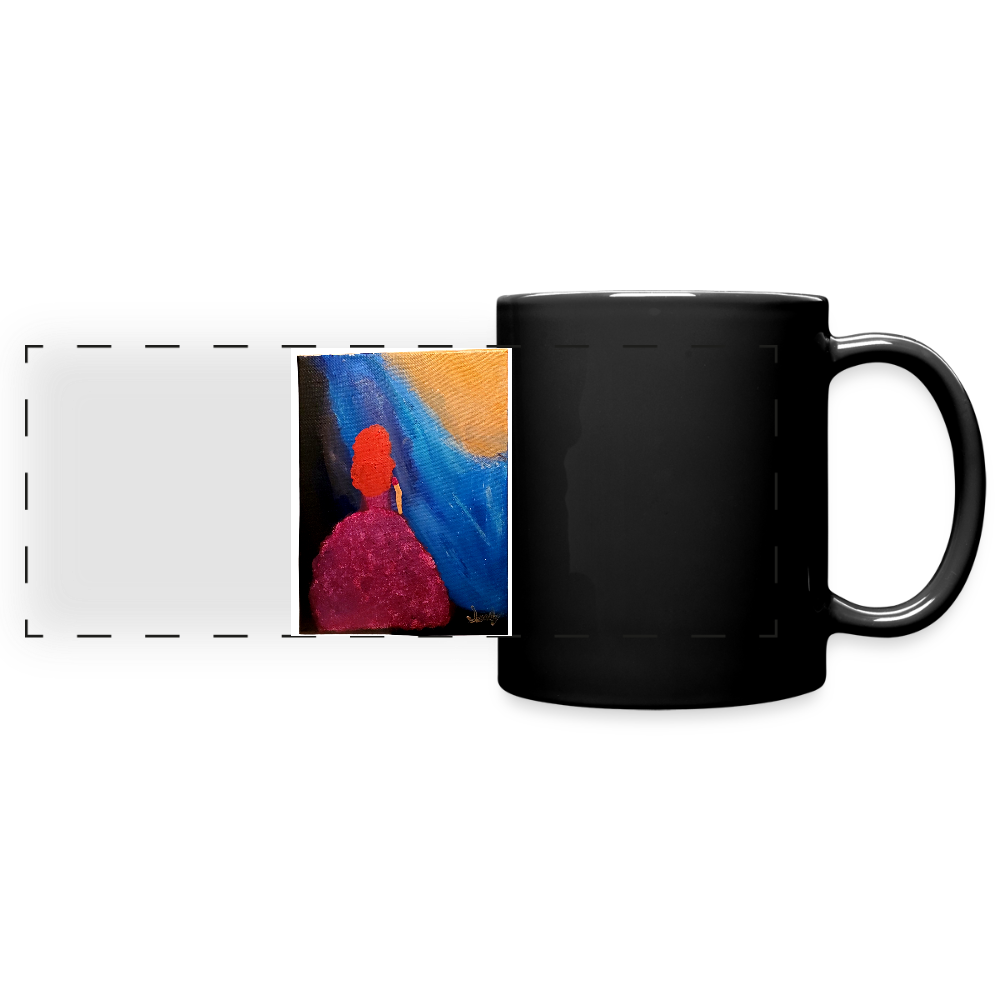 Full Color Panoramic Mug - black
