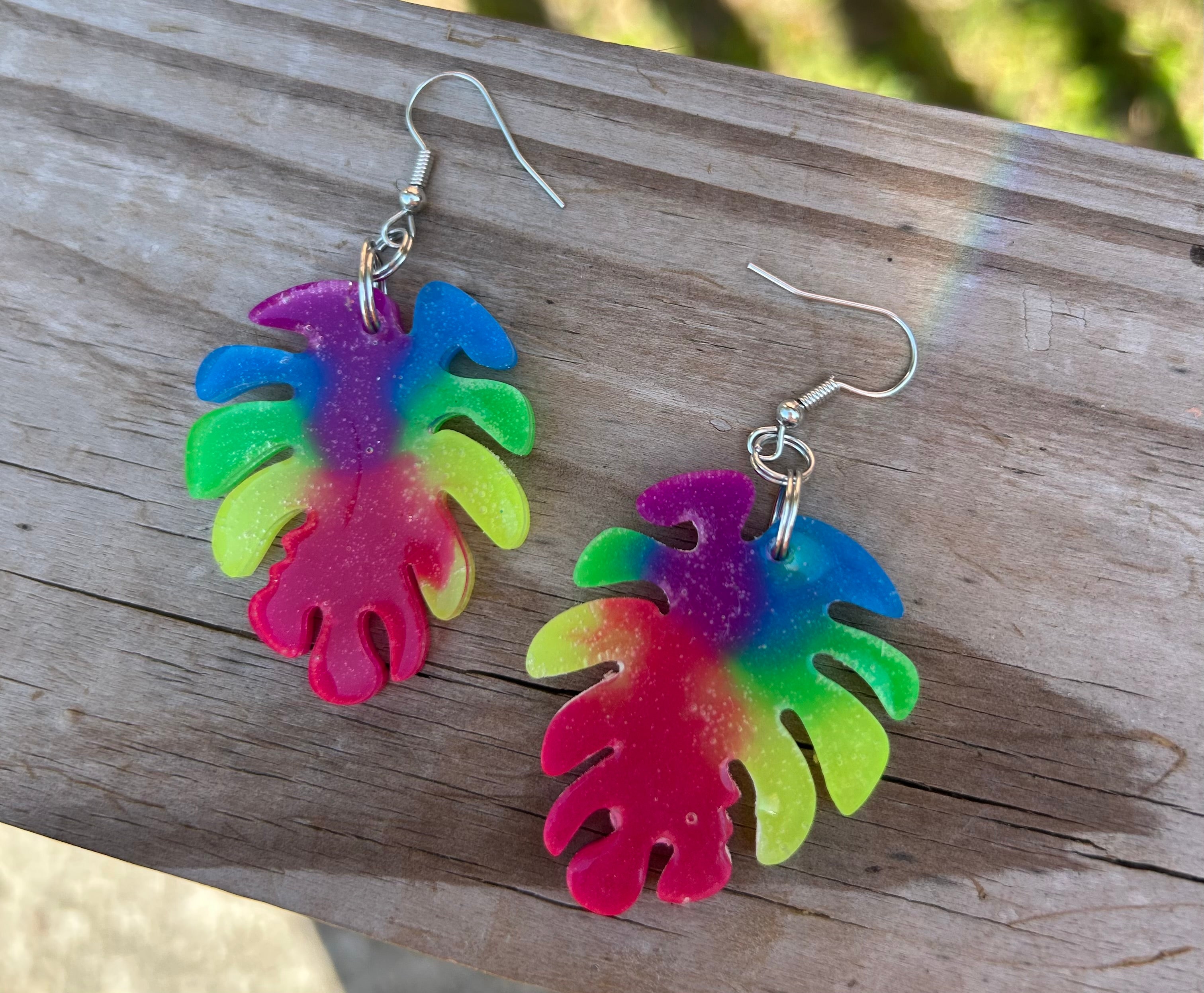 Glow in the dark- Glow Tropics Earrings