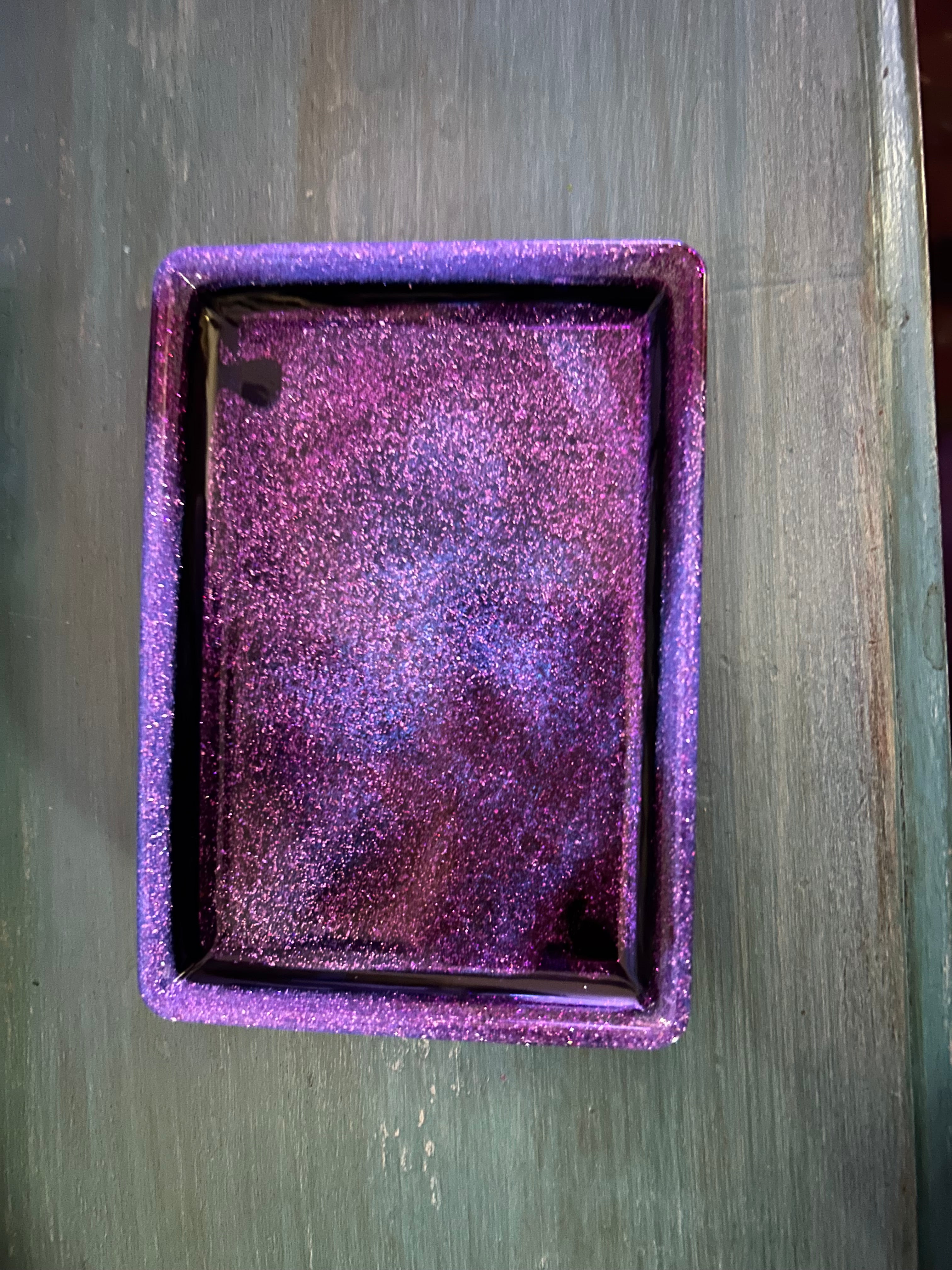 GLOW in the dark- Starlit Amethyst trinket tray