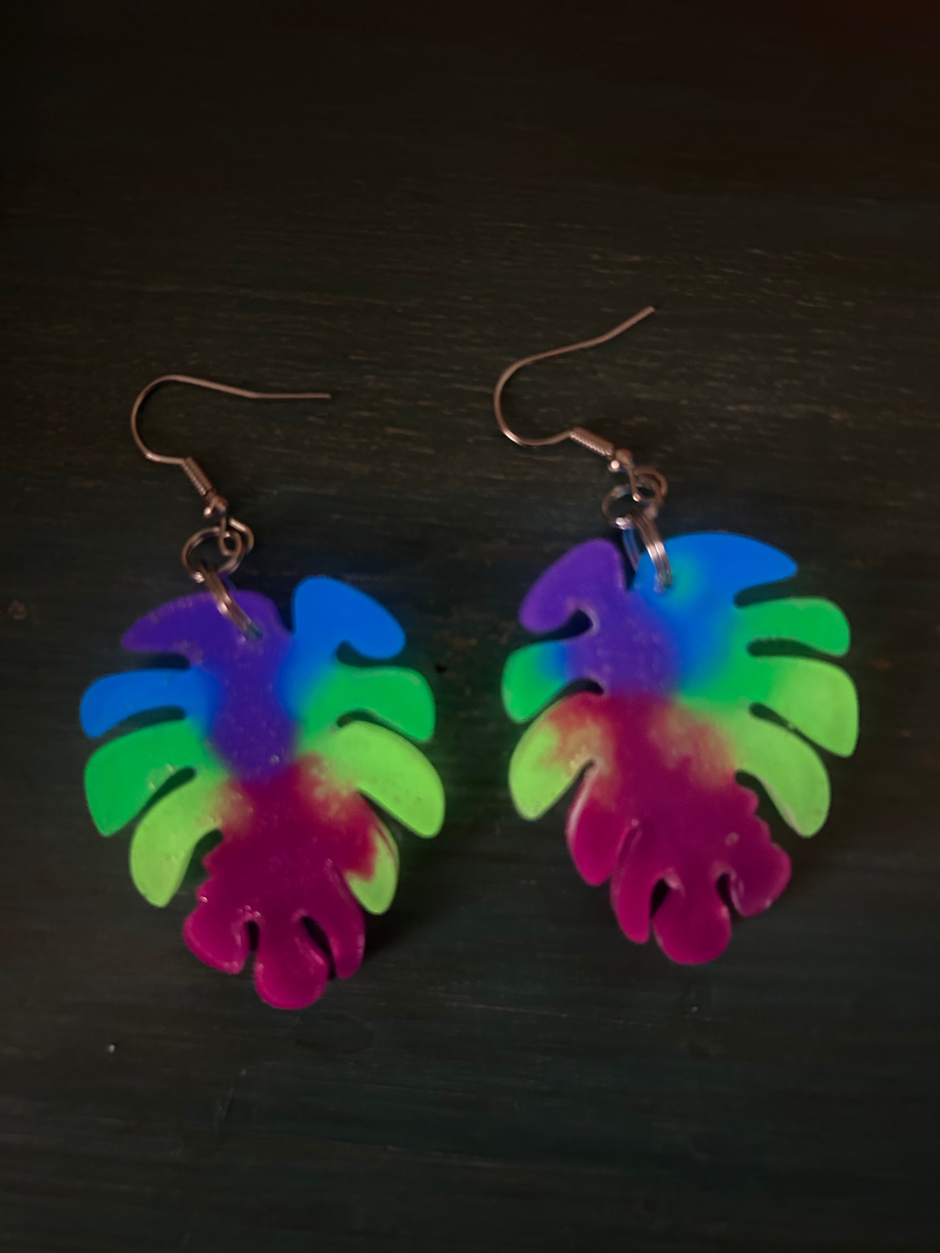 Glow in the dark- Glow Tropics Earrings