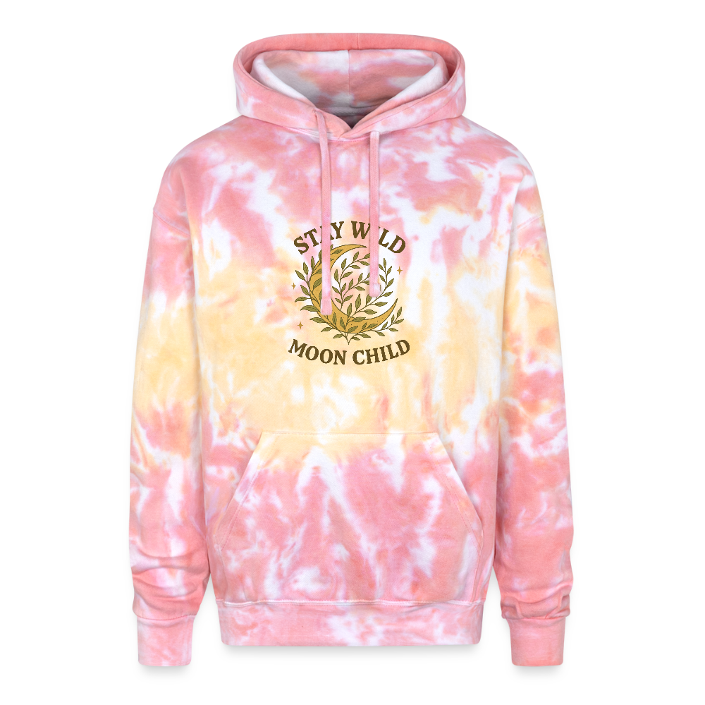 Stay wild Adult Tie Dye Hoodie - funnel cake