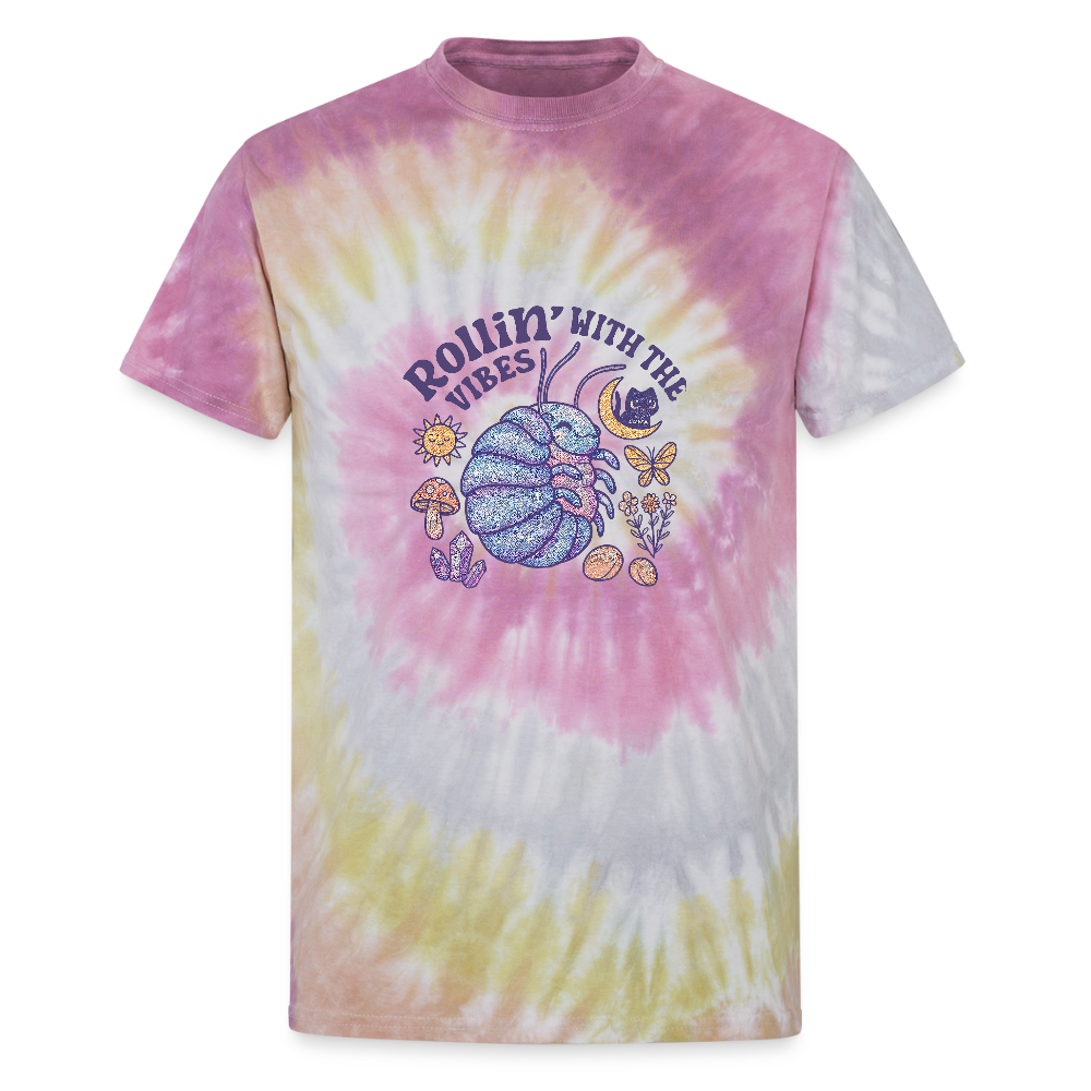 RollnUnisex Tie Dye T-Shirt - Desert Rose