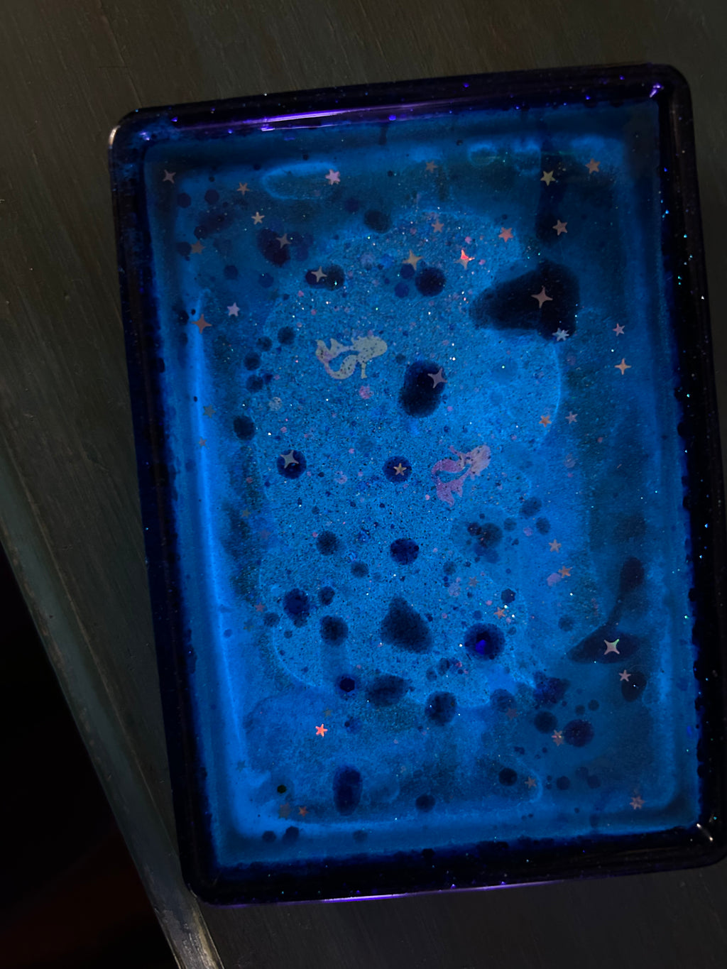 GLOW in the dark-Cosmic Mermaid Trinket Tray