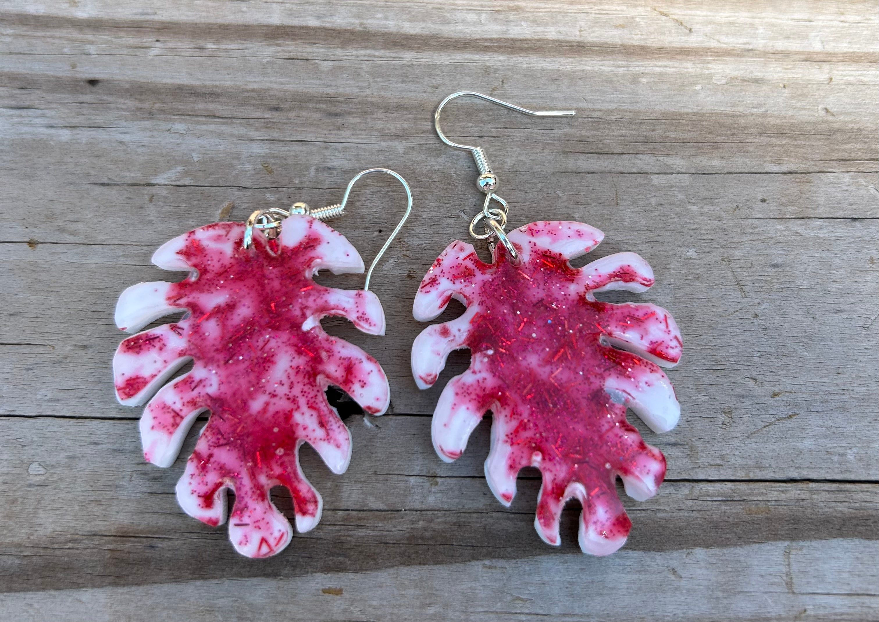 Haunted Monstera Earrings         ☠️ in paradise