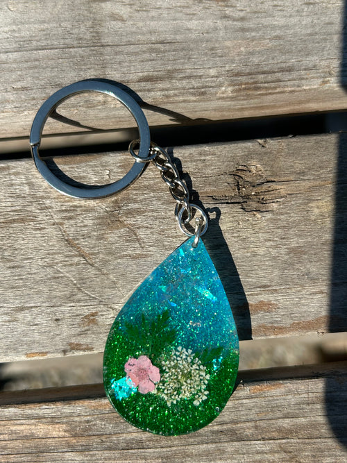 Spring Meadow Drop Keychain