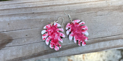 Haunted Monstera Earrings         ☠️ in paradise