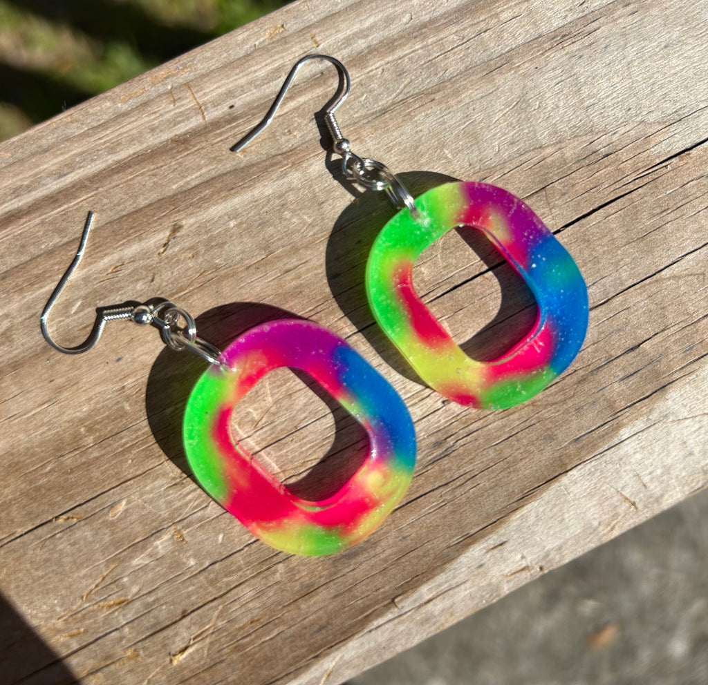 Glow in the dark-Cosmic Tie-Dye Glow Hoops