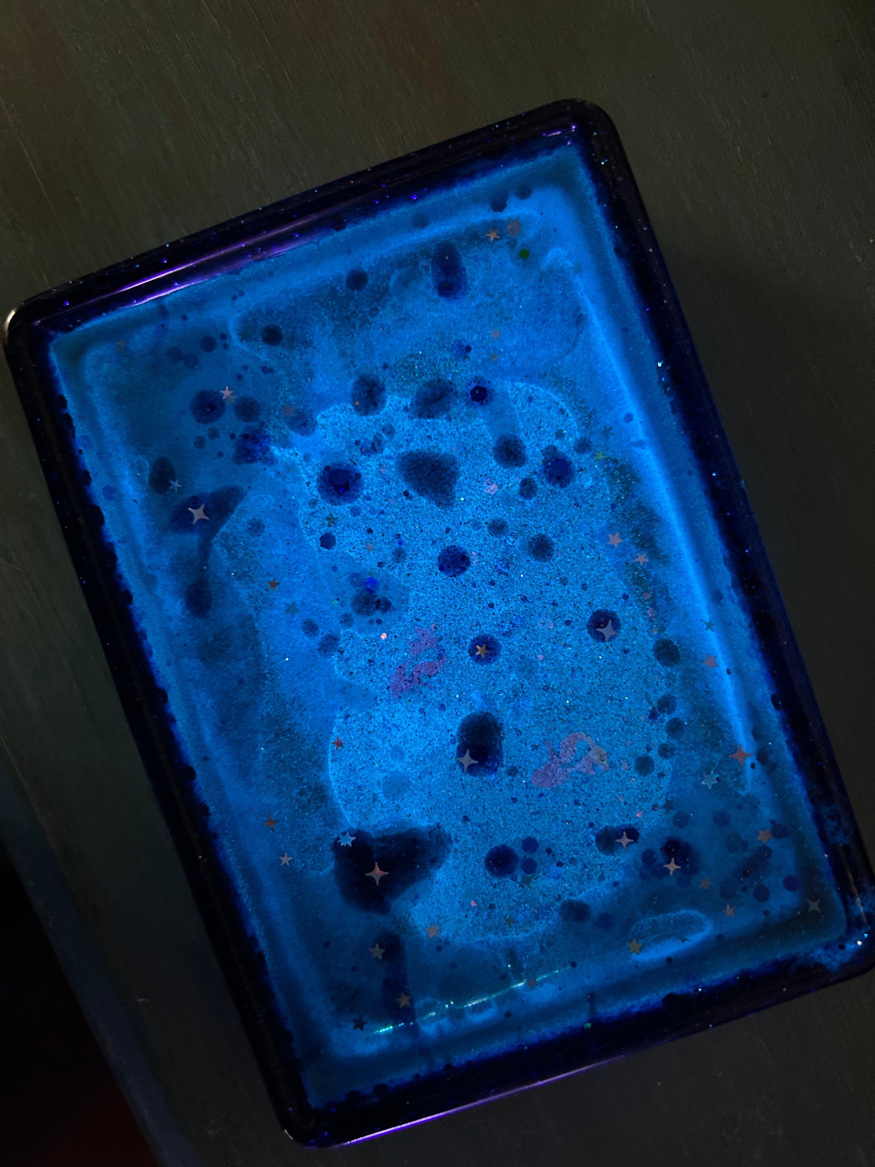 GLOW in the dark-Cosmic Mermaid Trinket Tray