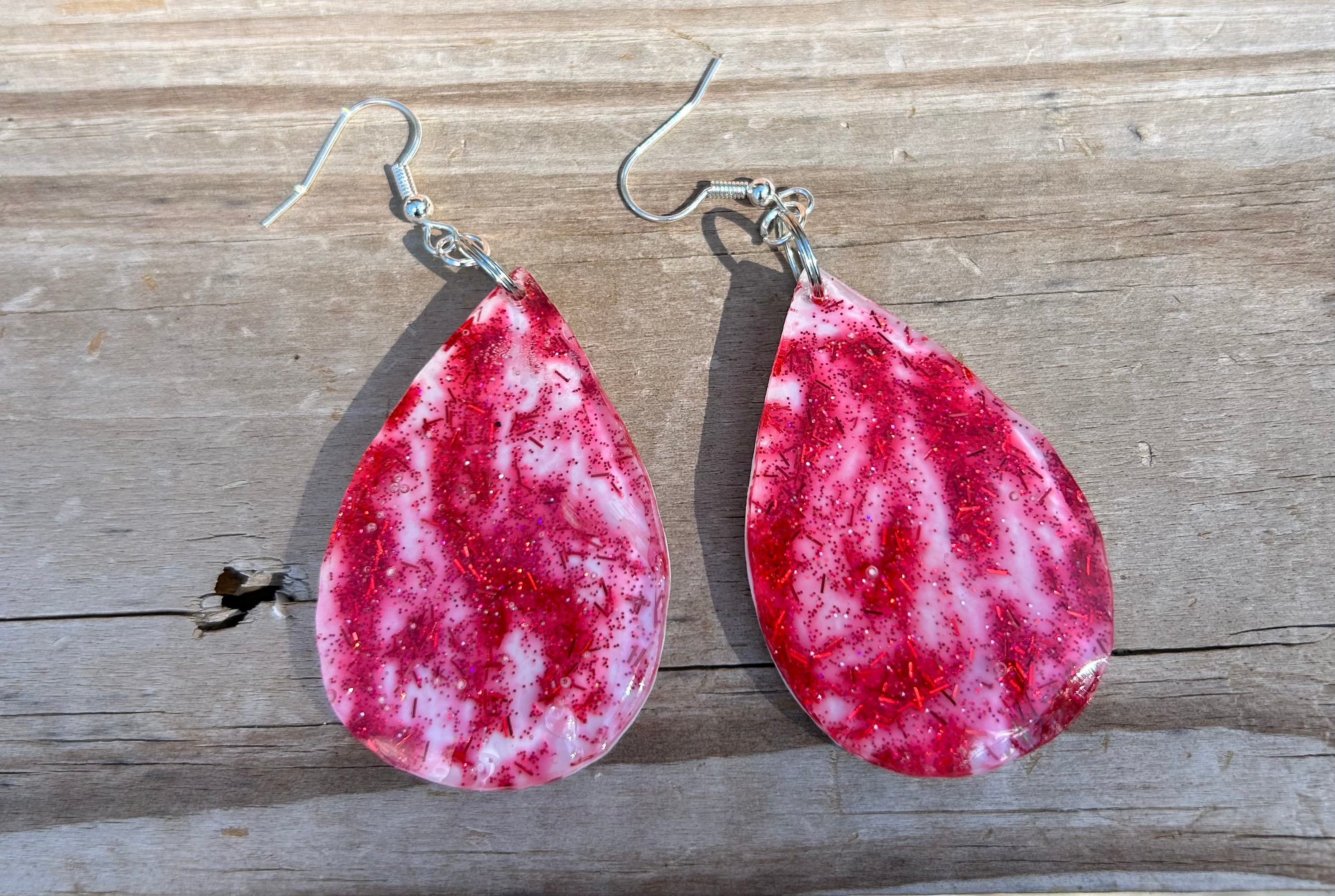 Crimson Drip Earrings