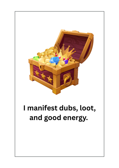 Gamer girly affirmation